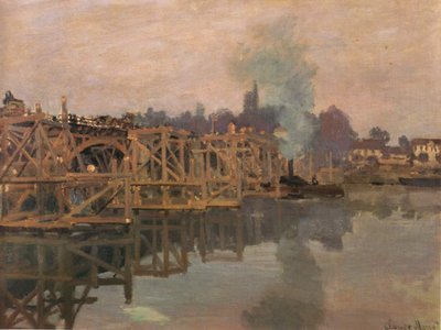 Argenteuil, die Brücke in Reparatur von Claude Monet